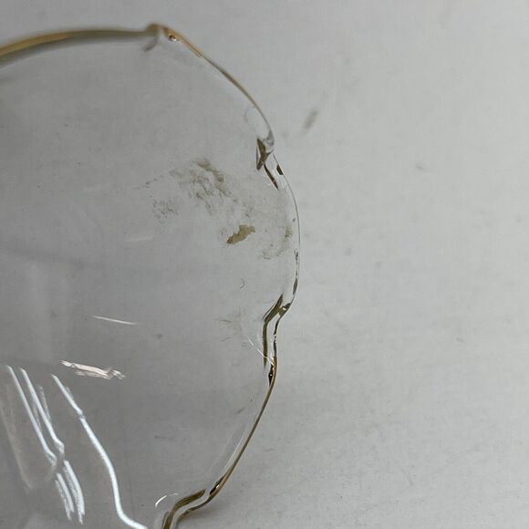 Clear Glass Lead Crystal Dinner Bell w/ Clown on Top Gold Accent 5 inch Tall - Picture 8 of 10